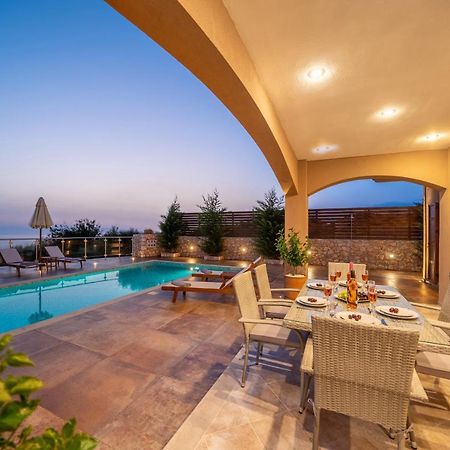 Villa Cleopatra Fiskardo sunset view!! Esterno foto