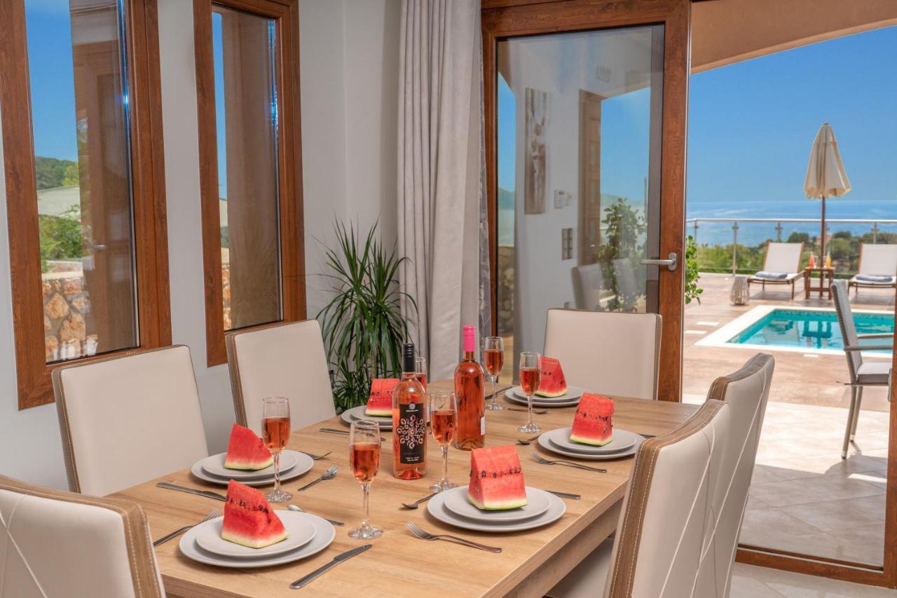 Villa Cleopatra Fiskardo sunset view!! Esterno foto